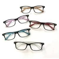 ราคา แว่นสายตาสั้น ทรงเหลี่ยม ขาสปิง ค่าสายตา（ 50 ถึง 400 ）มี สีฟ้า สีแดง สีม่วง สีน้ำตาล สีขาว1042 (26365282212)