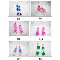 ราคา ต่างหูถักโครเชต์ปอมปอมน่ารัก ต่างหูโครเชต์ (2130343086)