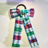 ราคา ♟️ ยางมัดผมโบว์ ลายผ้าทอมือ ผ้าขาวม้าลายตาเล็กน่ารักๆ | HANDMADE งานผ้าทอมือ - MeBow (22911761967)