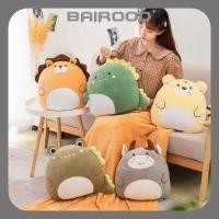ราคา 40X35CM Travel ตุ๊กตาสัตว์หมอนผ้านวมยัดไส้นุ่มมืออุ่นฤดูหนาว Warm Plush หนูแฮมสเตอร์แมวยูนิคอร์นเป็ดหมู 3-in-1 Flannel ผ้าห่ม Nap หมอน (41163269184)