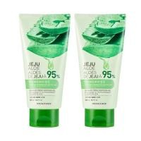 ราคา The Face Shop Fresh Jeju Aloe Soothing Gel, 300ml 2 ชิ้น (44362651666)