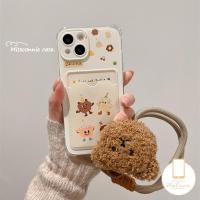 ราคา น่ารักการ์ตูนเค้กเชอร์รี่คุกกี้หมีน้อยกรณีเชือกเส้นเล็กสําหรับIPhone 17 16 15 11 12 13 14 Pro Max 8 7 6s 6 15 16 Plus Air XR X XS Max SE 2020 กระเป๋าสตางค์ช่องใส่การ์ด (43874313029)