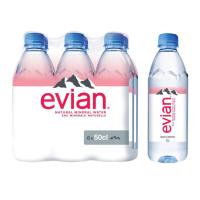 ราคา Evian เอเวียง น้ำแร่ธรรมชาติ 500มล. ยกแพ็ค 6 ขวด (27167587306)