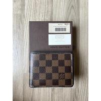 ราคา กระเป๋าสตางค์ รุ่นหายากของ LOUIS VUITTON Brown & Bleu Multiple Damier Ebene Calfskin Bifold N63167 Wallet (15372026987)