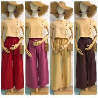 ราคา กางเกงผ้าฝ้ายเอวยางยืด กางเกงล้านนา ใส่ได้ทั้งชายและหญิง (4453054847)