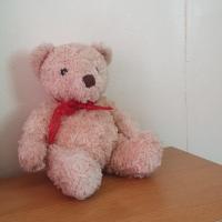 ราคา ตุ๊กตาหมีขนนุ่ม Huddle Cuddle -Made in Thailand นั่งได้ ขนาด 11 นิ้ว สีน้ำตาลอ่อน ผูกโบว์ (29762487028)