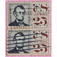 ราคา แสตมป์เก่าสะสมประเทศสหรัฐอเมริกาปี 1959 (พ.ศ 2502)​ จำนวน 2 ดวง ผ่านการใช้มีตราประทับ (21079989683)