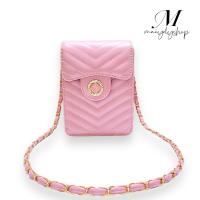 ราคา [พร้อมส่ง] กระเป๋าแฟชั่นสะพายข้างผู้หญิง สีชมพู รหัส2503 ถ่ายจากงานจริงค่ะ (24312288164)