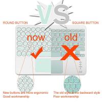 ราคา Round keycap Casing (ภาษาไทย) Bluetooth Keyboard Touchpad For Samsung Galaxy Tab S6 Lite 10. (28603751026)