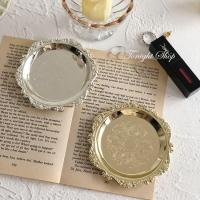 ราคา 30 วัน 3092 ชิ้น retro แกะสลักโลหะถาดขนาดเล็ก aromat30 天3092 ชิ้น 复古金 กลายเป็น小风盘香 เครื่องประดับ美摆件套08.32 (26933417877)