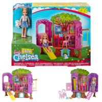 ราคา Barbie Club Chelsea Treehouse Playset บ้านต้นไม้เชลซี พร้อมตุ๊กตาและอุปกรณ์ครบชุด บ้านตุ๊กตา FPF83 # GHV89 # GHV80 (41867672448)