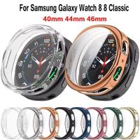 ราคา เคส Samsung Galaxy Watch 8 8 classic 40mm 44mm 46mm เคสกันรอย TPU กันกระแทก สำหรับ เคสหน้าจอกันรอย smart watch (29738569147)
