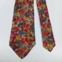ราคา เนคไท ผ้าไหม ลายดอกไม้ Nina Ricci Men's Silk Tie Floral Art Design Made in France (56850606894)
