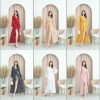 ราคา Fashion In My Life เสื้อผ้าแฟชั่น จั้มสูทขาสั้น ผ้าชีฟอง ใส่ไปงานแต่ง เก๋ๆ 6 สี ชมพู เทา ขาว เหลือง ครีม แดง (8566157437)