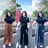 ราคา ชุดเซ็ตสาวอวบ เสื้อ+กางเกงผ้าแมงโก้ อก38-54 D286 (26162071909)