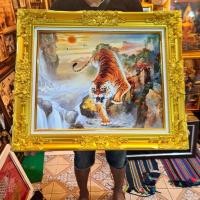 ราคา กรอบรูปกระจก เสือ ใส่กรอบหลุยส์ ติดบ้าน ร้านค้า ของขวัญ ขึ้นบ้านใหม่ (5233607463)