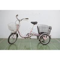 ราคา จักรยานสามล้อญี่ปุ่น - ล้อ 18/16 นิ้ว - มีเกียร์ - อลูมิเนียม - Bridgestone - สีชมพู [จักรยานมือสอง] (26823402098)