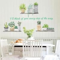 ราคา (Zooyoo) สติกเกอร์ติดผนัง ลายชั้นวางกระถางต้นไม้ สำหรับตกแต่งห้องนั่งเล่น สติ๊กเกอร์ติดผนัง สติ๊กเกอร์ (2404761699)