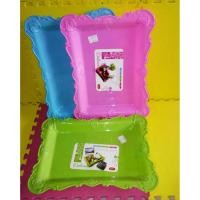 ราคา ถาดไตรซี่พลาสติกหนาพรีเมี่ยม / จานเสิร์ฟ เดลิเซีย / ถาดสี่เหลี่ยม (40205709215)