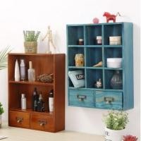 ราคา ตู้ไม้สไตล์วินเทจ ตู้เก็บของเก๋ๆ (42900476)