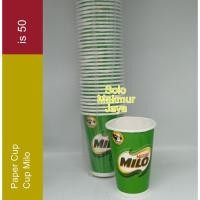 ราคา ถ้วยกระดาษ / ถ้วยกระดาษไมโล ขนาด 8 ออนซ์ / / แก้วไมโล บรรจุ 50 / แก้วเครื่องดื่มเย็น / แก้วชา / แก้วนมช็อคโกแลต (40123154385)