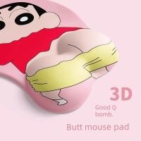 ราคา Crayon Shin-Chan แผ่นรองเมาส์สายรัดข้อมืออะนิเมะการ์ตูนข้อมือ Pad ตูด 3D ป้องกันเมาส์ Hand Soft Pad แผ่นรองเมาส์ (49852194577)