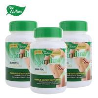 ราคา Spirulina สาหร่ายสไปรูลิน่า x 3 ขวด เดอะเนเจอร์ THE NATURE สาหร่ายเกลียวทอง (13667198533)