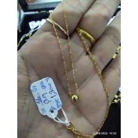 ราคา สร้อยคอจี้กลมทองแท้9k (21835507809)