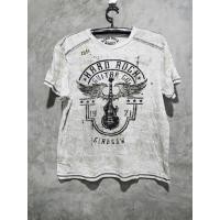 ราคา เสื้อยืดมือสอง อก22'ยาว25'Hard Rock Guitar Company Glasgow (51401410805)
