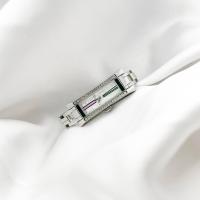 ราคา Used like new Gucci 110 G-link Series Diamond Ladies Stainless Steel Swiss Quartz Watch✨ (41052430152)