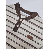 ราคา เสื้อยืดคอจีนลายทาง. (24583299649)