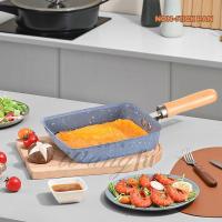 ราคา กระทะ เคลือบหินอ่อน กระทะทำไข่ม้วน กระทะนอนสติ๊กสไตล์ญี่ปุ่น กระทะทอดไข่ ทรงสี่เหลี่ยม สไตล์ญี่ปุ่น กระทะม้วนไข่ B0219 (26320253258)