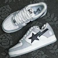 ราคา Bape Sta รองเท้าลําลองสําหรับผู้ชายรองเท้ายาง (27242087933)