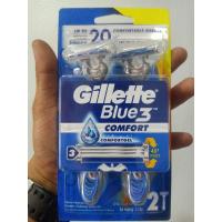 ราคา มีดโกนหนวด Gillette Blue3 1 แพคมี2ด้าม (3631290397)