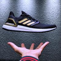 ราคา ของแท้ 100% Adidas Ultra Boost 20 Consortium PB รองเท้าวิ่งระบายอากาศ รองเท้าลำลอง{1st ดำเหลือง}022 (24929915097)