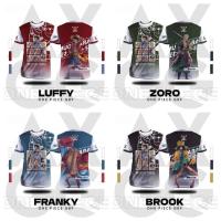 ราคา เสื้อยืดแอนิเมะ One Piece ดีไซน์ตัวละครลุฟฟี่ และภาพกราฟิกโจรสลัดมugiwara ในสไตล์ 3D สวมใส่ง่ายสำหรับแฟนคลับ (48302281529)