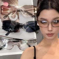 ราคา 1 ชิ ้ นแฟชั ่ นวินเทจแว ่ นกันแดด Cutout - สําหรับผู ้ หญิงหญิงแว ่ นตากันแดดเงินเรียบง ่ าย - แว ่ นตากรอบขนาดใหญ ่ คลาสสิกพังก ์ (25082235355)