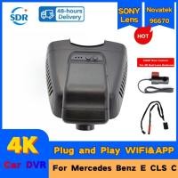 ราคา 4K 2160P Plug And Play รถ WIFI DVR Dash Cam สําหรับ Mercedes Benz E CLS C 180 220 280 E220 E220d E250 W204 W212 โดย APP ควบคุม (27143259564)