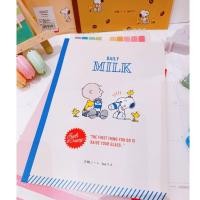 ราคา Sun-star สมุดโน๊ตขนาด B5 ลาย Snoopy milk มี 32 แผ่นมีให้เลือก 5 ลาย (แบบมีเส้นและไม่มีเส้น) (22039643813)