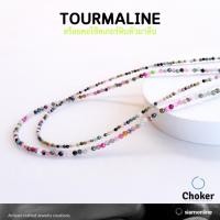 ราคา CHOKER สร้อยคอหิน ทัวมาลีน แบบเจียเหลี่ยม หินแท้ เลือกขนาดเม็ดหิน และความยาวได้ โชคเกอร์หิน tourmaline by siamonlineshop (19994717649)