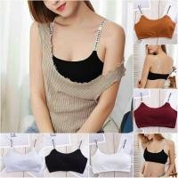 ราคา PW003 (วัสดุบาง) Simple Plain Womens Bra Love Secret ชุดชั้นในสตรี Gym BH ออกกําลังกาย (49650991237)