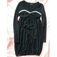 ราคา เดรสญี่ปุ่นสีดำ มือสอง เดรสแขนยาว (2297235612)