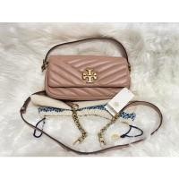 ราคา Tory Burch Kira สีชมพูนม มือสองของแท้ (20232122692)