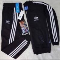 ราคา ชุดออกกำลังกาย ADIDAS เสื้อวอร์ม + กางเกงขาจั๊ม (1575334731)
