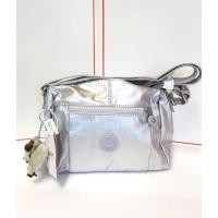 ราคา ☆ ลดพิเศษตัดใจขาย ☆ Kipling Wes GM Crossbody Bag HB6556 052 สีเงิน Platinum Metallic ใหม่พร้อมป้าย ...ของแท้จาก USA (1642567181)