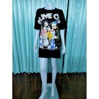 ราคา เดรสแฟชั่น สีดำ งานป้าย T-One (15604848517)