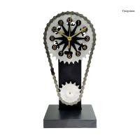 ราคา CH* นาฬิกาตั้งโต๊ะวินเทจเกียร์โบราณเหล็กไทม์มิ่งโซ่รูปร่างนาฬิกาตั้งโต๊ะ (26083097099)