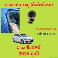 ราคา 299บาทได้ 4m=1ประตู ยางขอบประตู Ciaz ซีแอสซ์ 2016-ทุกปี - ยางขอบประตูรถยนต์ ยางกระดูกงูรถยนต์ (19682499456)
