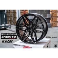 ราคา ล้อแม็ก ขอบ20 JP RACING SHEIK-T3 20X9.0 6H139.7 ET+15 CB106 สีดำเงาราคา1วง✅ แถมจุ๊บเหล็ก (28238725718)