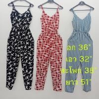 ราคา ชุดแซกกางเกง ผ้าบืดใส่สบาย มี 3 ลาย (9211805245)